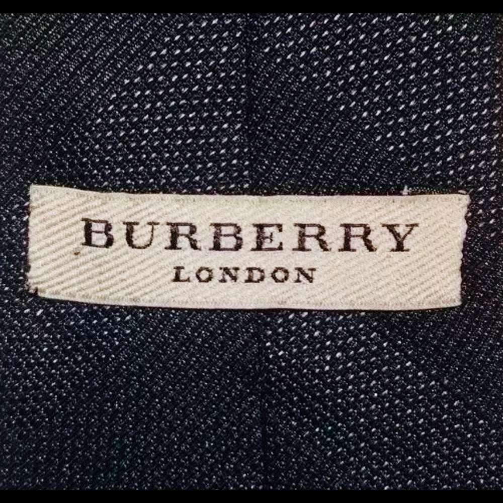 Burberry Nova Check Black Plaid Modern Slim Tie - Picture 1 of 8
